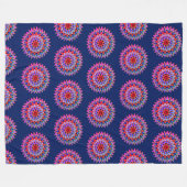 Colorful Costa Rica Folklore Design Fleece Blanket Deken (Voorkant (Horizontaal))