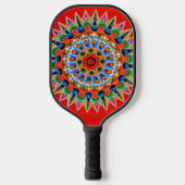 Colorful Costa Rica Folklore-ontwerp Pickleball Paddle (Voorkant)
