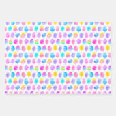 Colorful Cotton Snoep Waterverf Patroon Inpakpapier Vel (Voorkant 2)