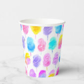 Colorful Cotton Snoep Waterverf Patroon Papieren Bekers (Rechts)