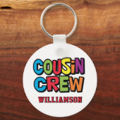 Colorful Cousin Crew Family Reunion Sleutelhanger (Voorkant)