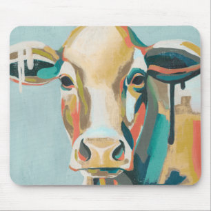 Colorful Cow Muismat