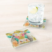 Colorful Cow-ontwerp Glazen Onderzetter (Schuin)