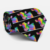 Colorful Cow Stropdas (Opgerold)