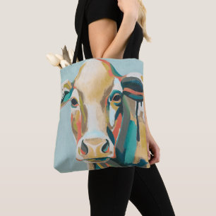 Colorful Cow Tote Bag