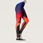 Colorful Cowboy Rainbow-Mode/Yoga-Leggings Leggings (Rechts)