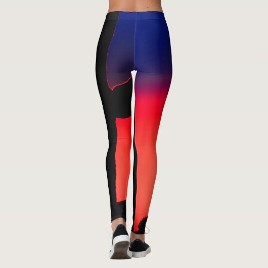 Colorful Cowboy Rainbow-Mode/Yoga-Leggings Leggings (Achterkant)