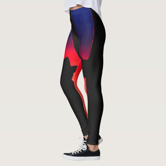 Colorful Cowboy Rainbow-Mode/Yoga-Leggings Leggings (Links)
