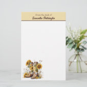 Colorful Cowgirl Boots en zonnebloemen Briefpapier (Staand voorkant)
