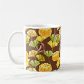 Colorful Cozy Autumn Waterverf Pattern Monogram Koffiemok (Links)