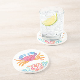 Colorful Crab Sandstone Coaster Zandsteen Onderzetter