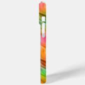 Colorful Crane Flower Wavy Texture Case-Mate iPhone Case (Achterkant / Links)