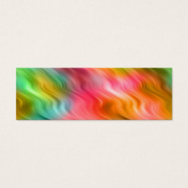 Colorful Crane Flower Wavy Texture Mini Visitekaartjes