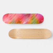 Colorful Crane Flower Wavy Texture Persoonlijk Skateboard (Horizontaal)