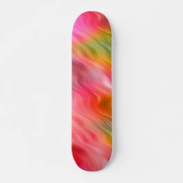 Colorful Crane Flower Wavy Texture Persoonlijk Skateboard