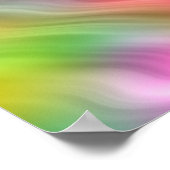 Colorful Crane Flower Wavy Texture Poster (Hoek)