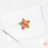 Colorful Crane Flower Wavy Texture Ster Sticker (Envelop)