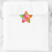Colorful Crane Flower Wavy Texture Ster Sticker (Tas)