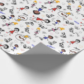 Colorful Crayon Drawing Cadeaupapier (Hoek)