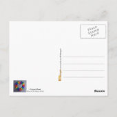 Colorful Crayon Heart Briefkaart (Achterkant)