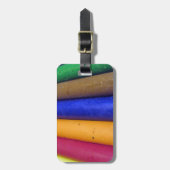 Colorful Crayons Bagagelabel (Voorkant verticaal)