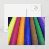 Colorful Crayons Briefkaart (Voorkant / Achterkant)