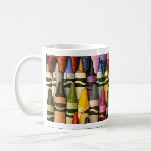 Colorful Crayons Koffiemok (Links)