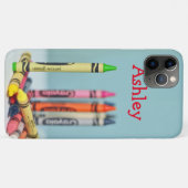 Colorful Crayons met aanpasbare naam Case-Mate iPhone Case (Achterkant (horizontaal))