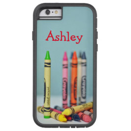 Colorful Crayons met aanpasbare naam iPhone 11 Pro Max Hoesje