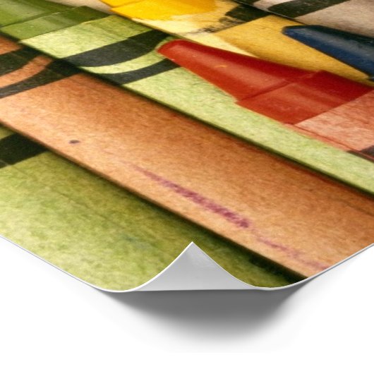 Colorful Crayons Poster (Hoek)