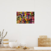 Colorful Crayons Poster (Keuken)