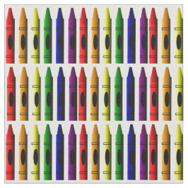 Colorful Crayons Stof