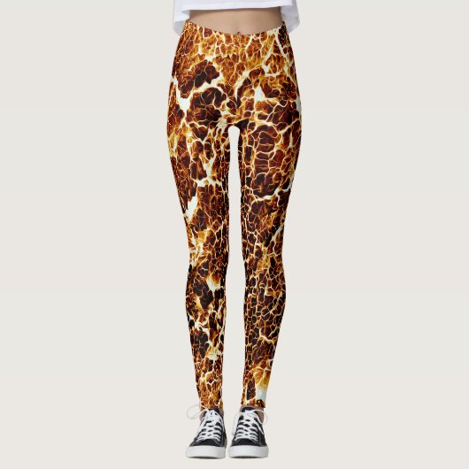 Colorful Crazy Unique Texture Leggings (Voorkant)