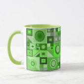 Colorful creative artistieke grafische verjaardage mok (Links)