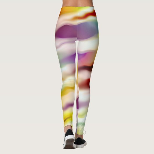 Colorful Creative Flow Abstracte Art-Leggings Leggings (Achterkant)