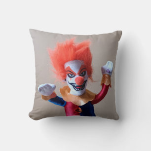 Colorful Creepy Scary Clown Kussen