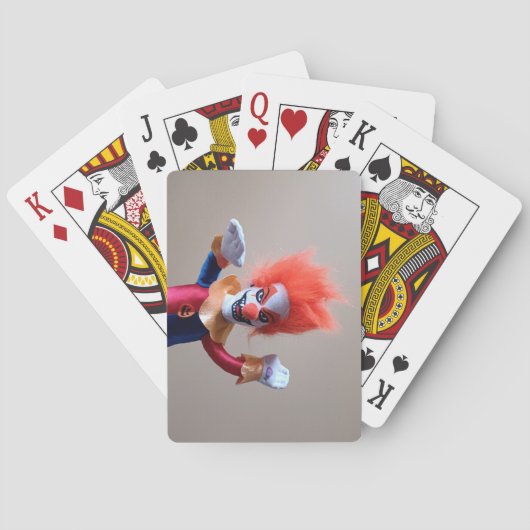 Colorful Creepy Scary Clown Pokerkaarten (Achterkant)