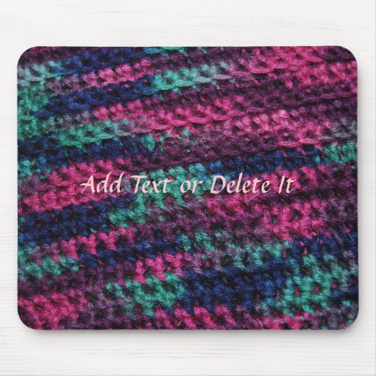 Colorful Crochet mousepad Muismat (Voorkant)