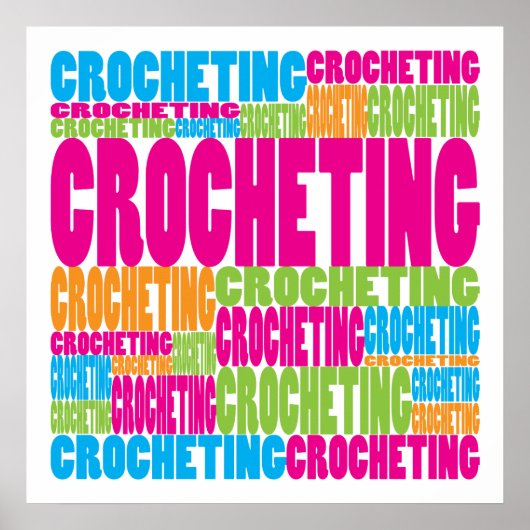 Colorful Crocheting Poster (Voorkant)