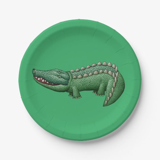 Colorful Crocodile Paper Bord (Voorkant)