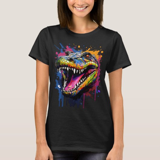 Colorful Crocodile T-shirt (Voorkant)
