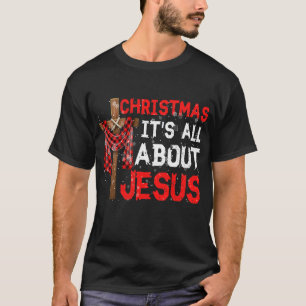 Colorful Cross Pset Jesus Kerstmis Christelijk T-shirt