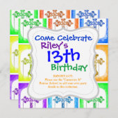 Colorful Crosses Christelijke Pop Art Kaart (Voorkant / Achterkant)