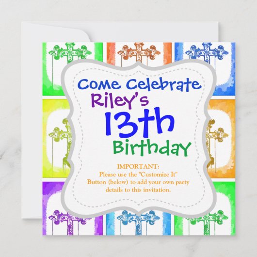 Colorful Crosses Christelijke Pop Art Kaart (Voorkant)