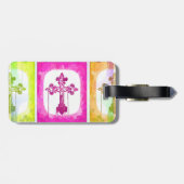 Colorful Crosses Christelijke Pop Collage Bagagelabel (Achterkant horizontaal)