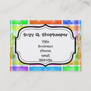 Colorful Crosses Christelijke Pop Collage Visitekaartje