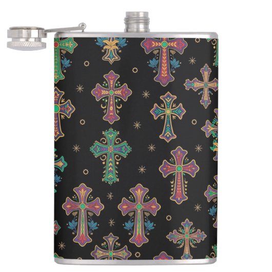 Colorful Crosses / Faith but Make It Fun Heupfles (Geopend)