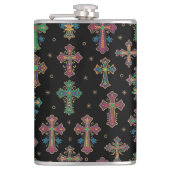 Colorful Crosses / Faith but Make It Fun Heupfles (Voorkant)