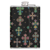 Colorful Crosses / Faith but Make It Fun Heupfles (Achterkant)