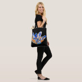 Colorful Crystal Gemstone Rocks Abstracte kunst Tote Bag (Op model)